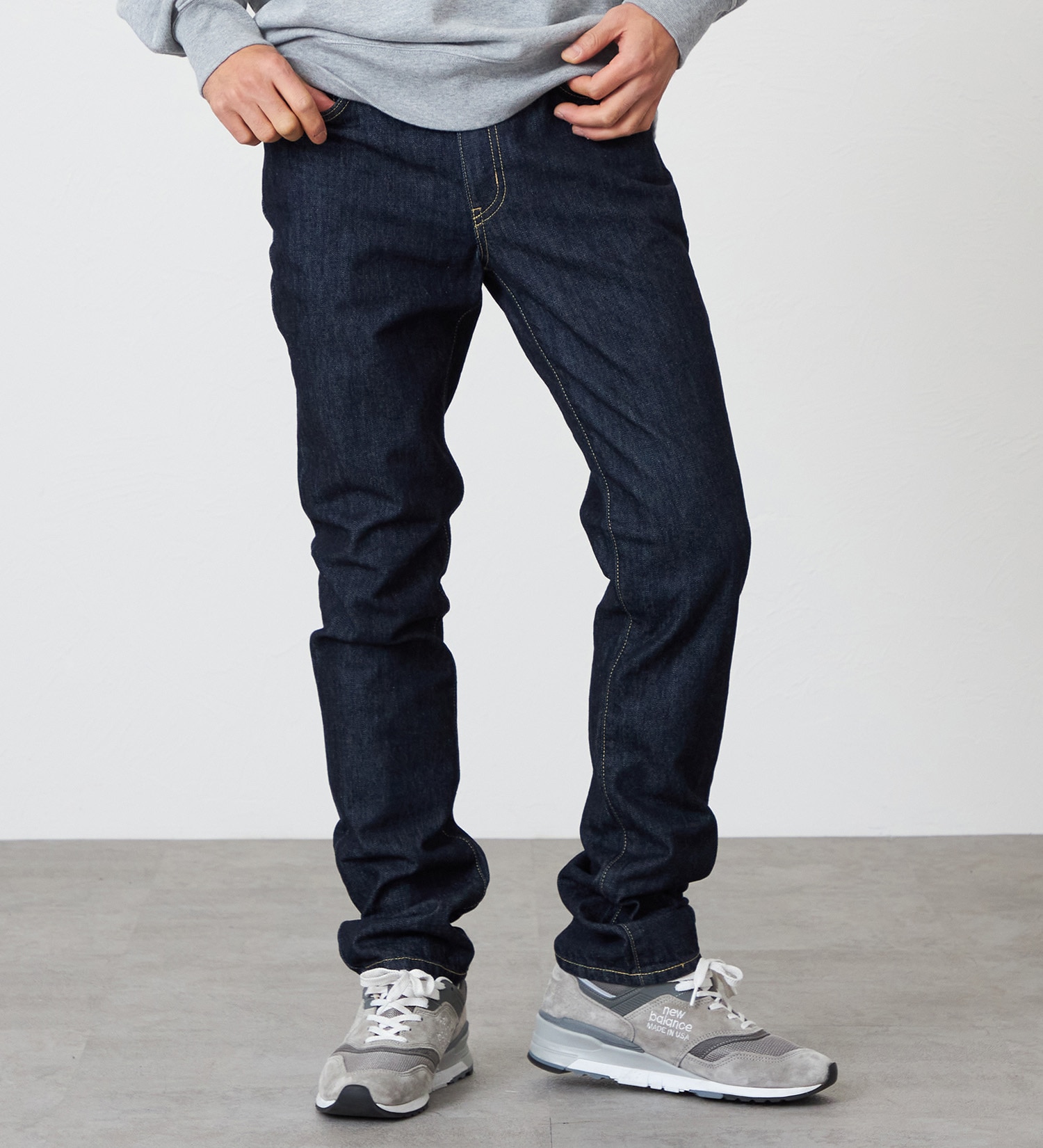 裾上げ無料】インターナショナルベーシック 402 すっきりストレート