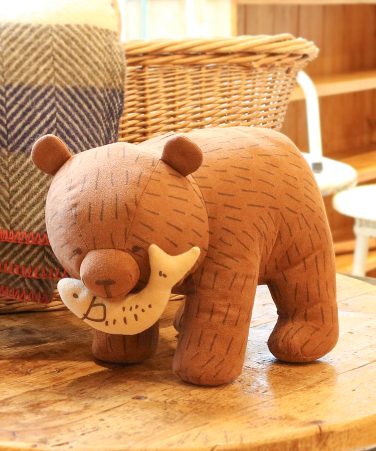 木彫りクマぬいぐるみ大 | Bleu Bleuet（ブルーブルーエ）公式通販