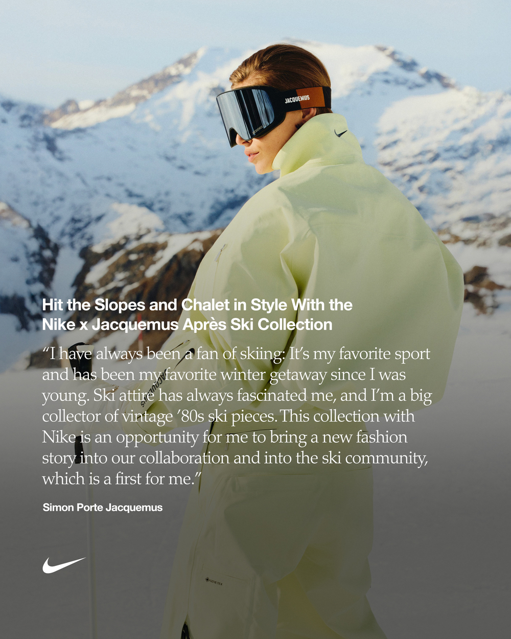 Nike x Jacquemus Après Ski Collection: Technical GORE-TEX Meets