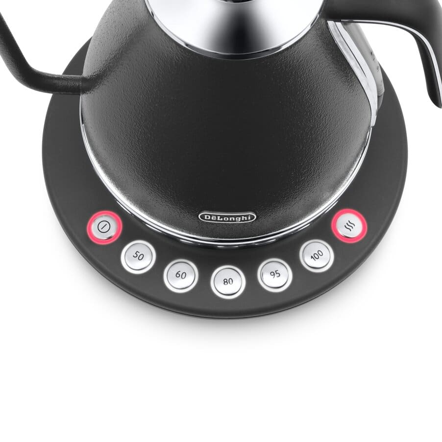 アイコナ 温度設定機能付き電気カフェケトル プレステージグレー