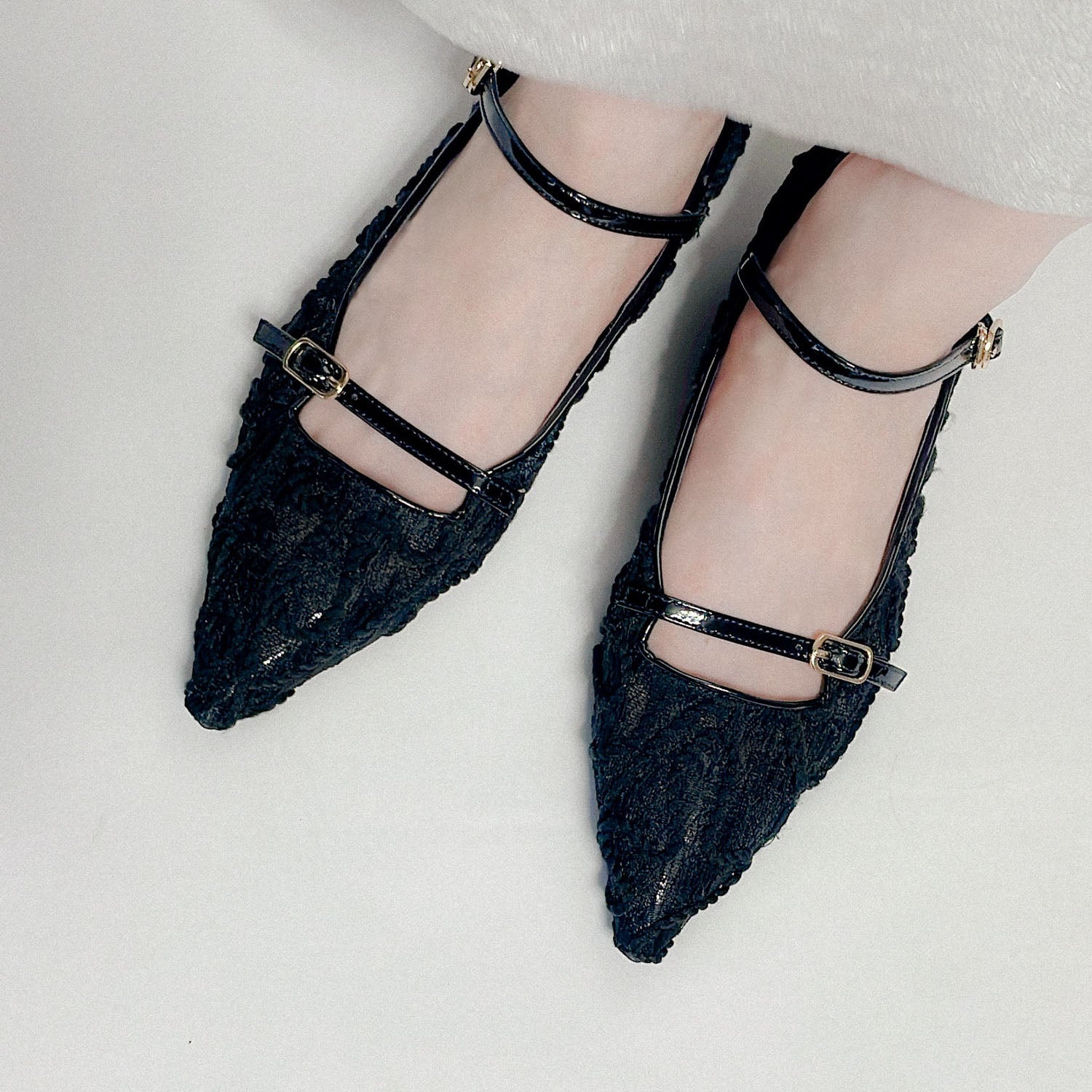 Daniella & GEMMA ONLINE STORE – ダブルベルトストラップフラット