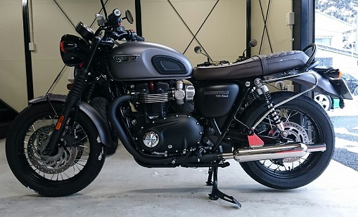 バイクのマフラーを製作,トライアンフ,ボンネビル,T100,大和ステンレス