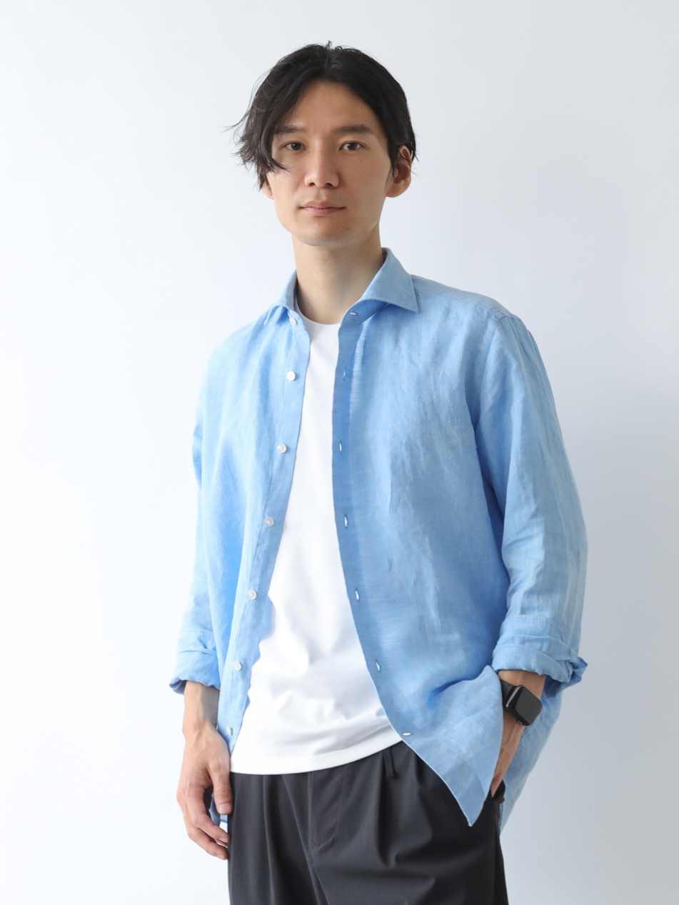あの夏シャツに新色】休日やビジネスに使える「上質リネンシャツ」に