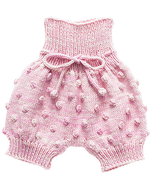 Misha and Puff Popcorn Bloomers, Lilac - 100% merino wool girl
