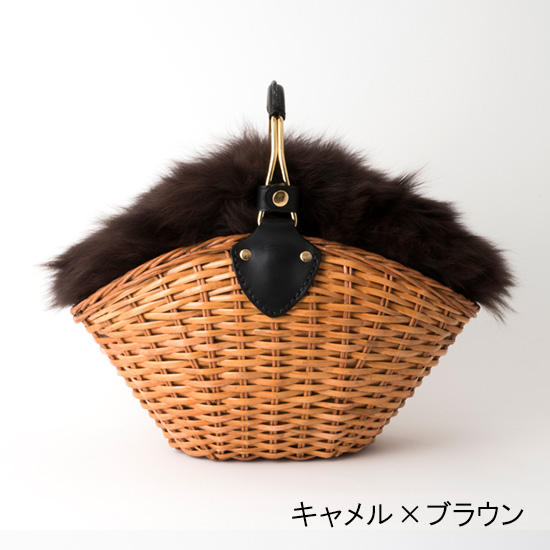 VIOLAd'ORO]VOLPE フォックスファー付きかごバッグ | KOBUNSHA SELECT
