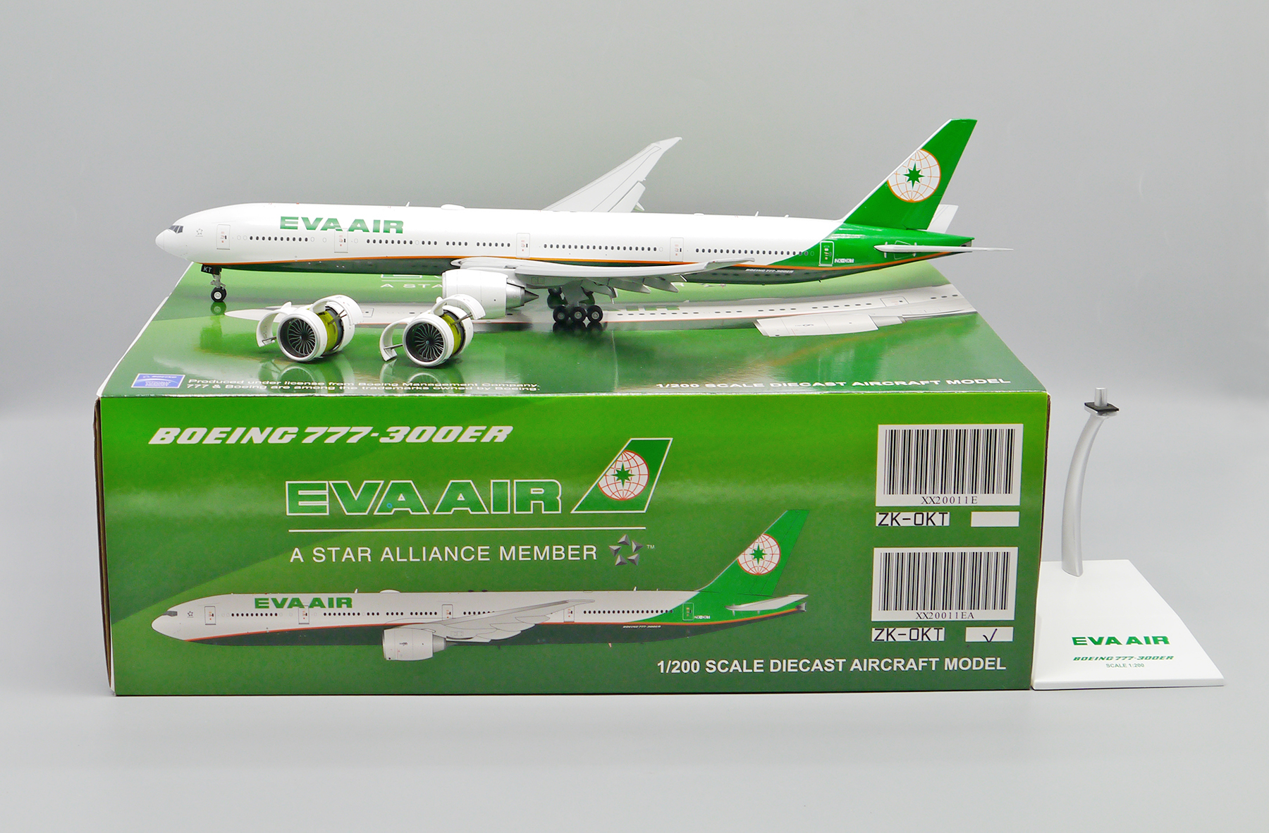 Eva Air Boeing 777-300ER Advanced Engine Option Reg ZK-OKT 1.200