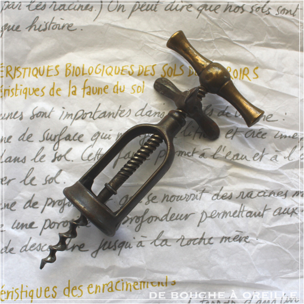 オールドバカラ アンティーク DE BOUCHE A OREILLE / tire-bouchon