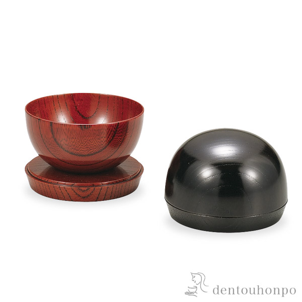 盃 欅2.2球盃 皿付 赤摺 / おちょこ 盃 酒器 セット 日本酒 山中漆器