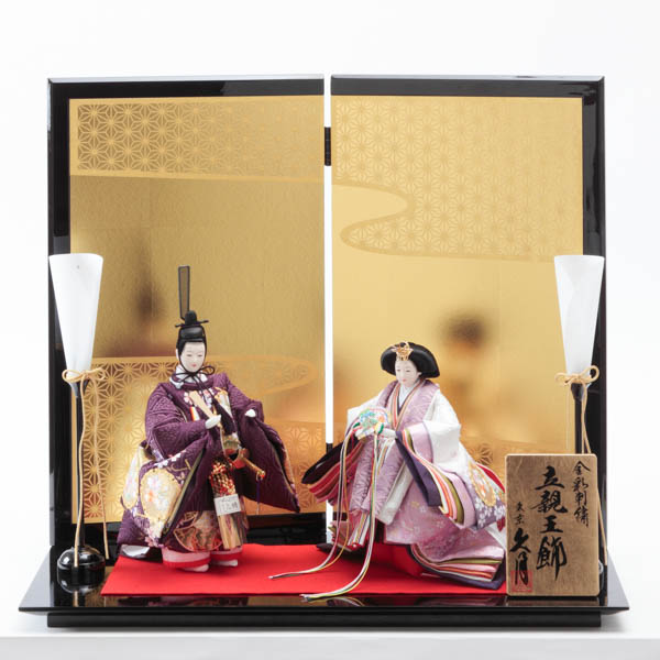 名入れ木札無料】 【送料無料】 雛人形 立親王飾りセット 金彩刺繍 幅