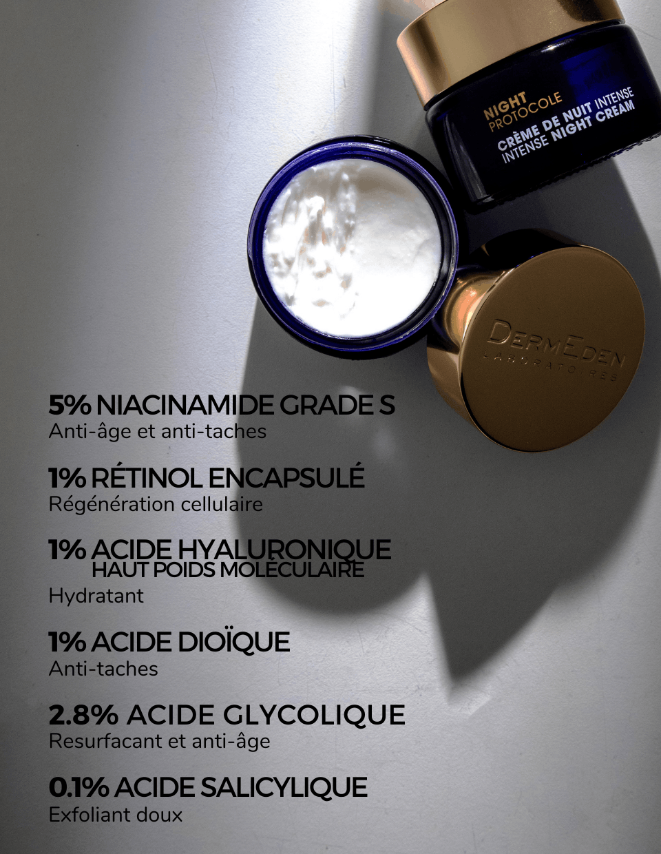 INTENSE NIGHT CREAM - DermEden - Laboratoires DermEden