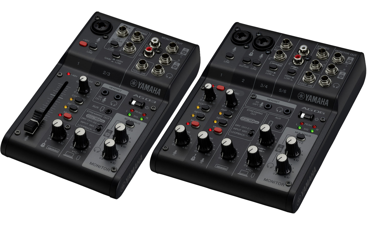 配信ミキサーの最新モデル｜YAMAHA、「AG03MK2」「AG06MK2」を発表
