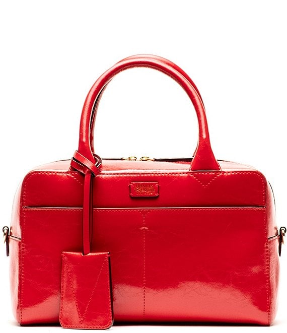 FRANCES VALENTINE Crinkle Leather Bunny Satchel Bag | Dillard's