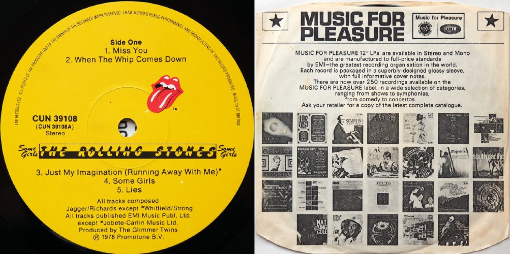 Rolling Stones / Some Girls (UK Early Press) - DISK-MARKET