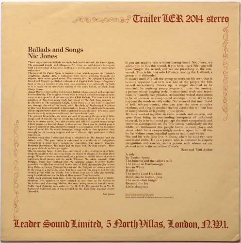 Nic Jones / Ballads And Songs (Trailer) - DISK-MARKET