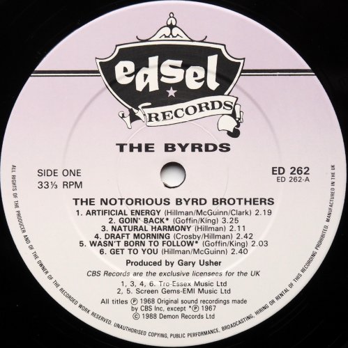 Byrds, The / The Notorious Byrd Brothers (UK Later) - DISK-MARKET