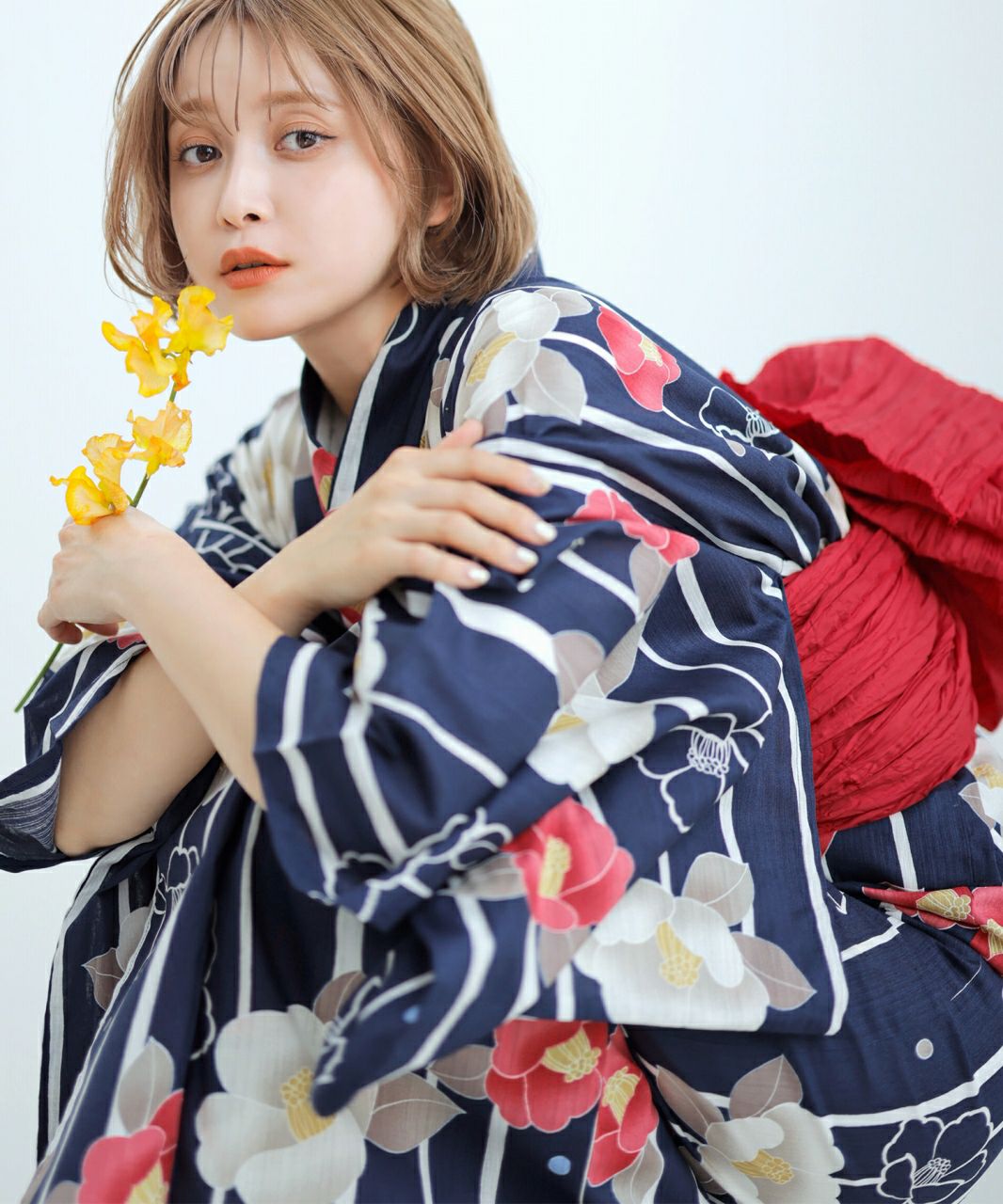 古典大正ロマンDita ディータ浴衣ツバキ椿