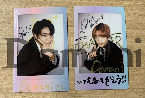 OWV 浦野秀太 中川勝就 サイン入りチェキ OWV 浦野秀太中川勝就サイン