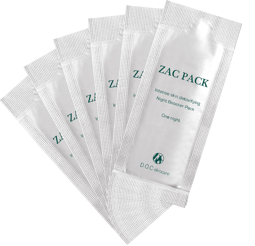 ZAC PACK｜DOC Skincare｜肌のチカラを高め、肌を育む。自宅でできる高