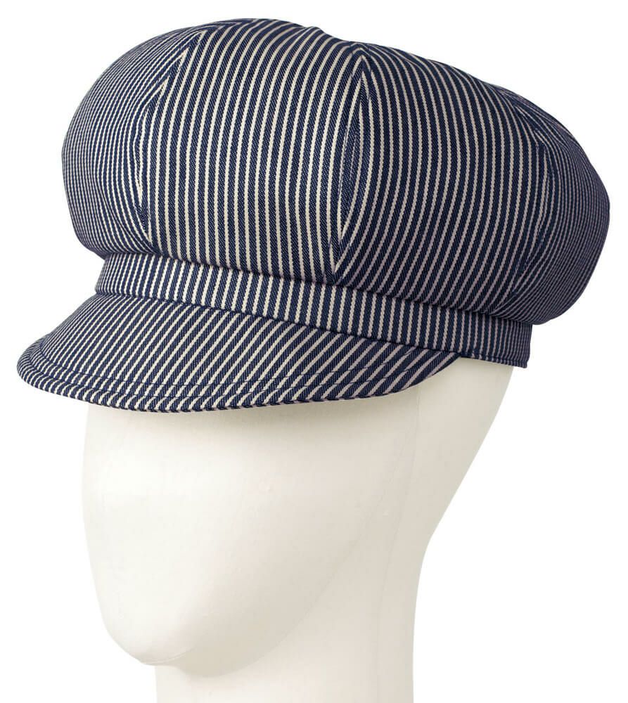 ヒッコリーストライプ】飲食店用キャスケット [BON-FA9669]│名入れ