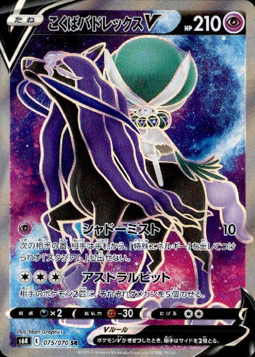 こくばバドレックスV(075/070 SR) | SR | ドラゴンスター | ポケモンカード