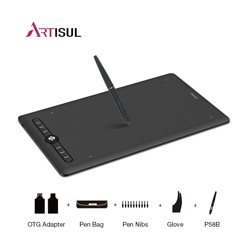 M0610 Pro Graphics Tablet - Computer Drawing Pad - Artisul