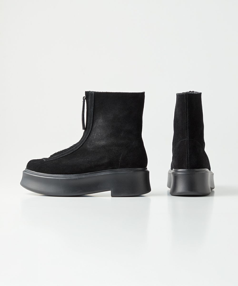 DSC / フロントジップ ショートブーツ GOODS Night STORE | ダブル