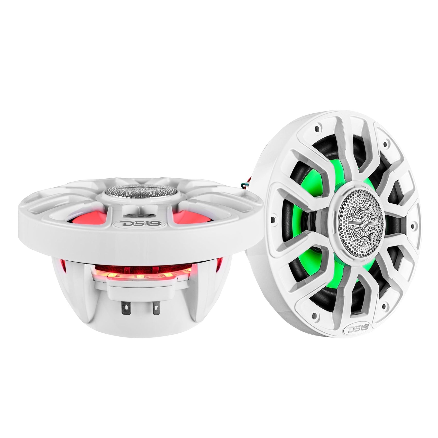 DS18 8” Marine Grade Coaxial Speaker with LED Lights and Bullet