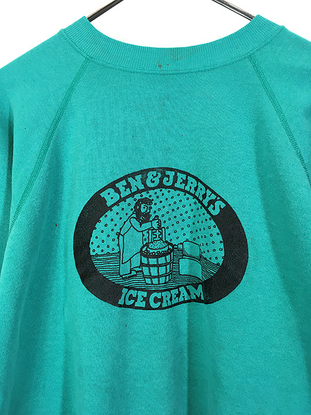 古着 80s USA製 BEN&JERRY'S アイスクリーム 企業 スウェット