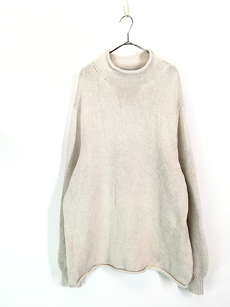 古着 90s J Crew Always 無地 ソリッド ロールネック ローゲージ