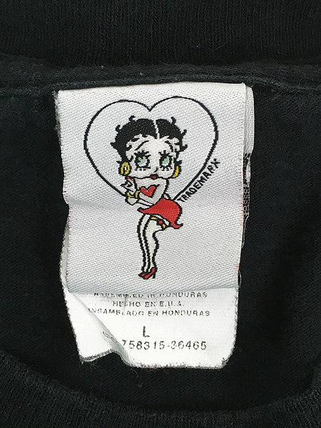 レディース 古着 00s USA製 BETTY BOOP ベティ ブープ バイカー