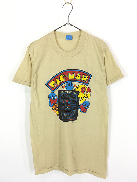 古着 80s USA製 ATARI PAC-MAN パックマン アーケード レトロ ゲーム T