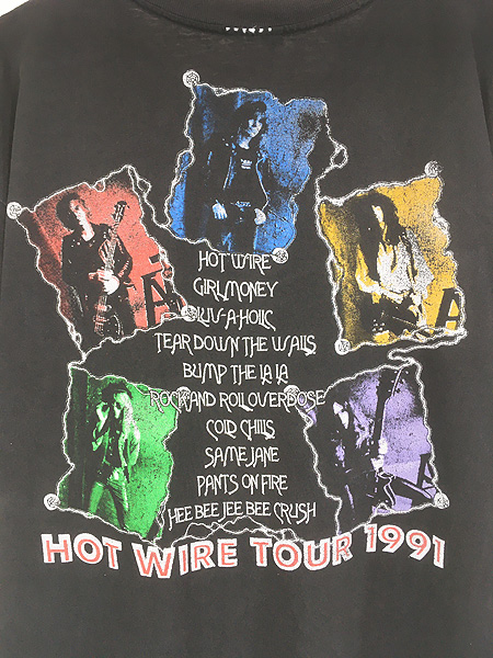 古着 90s USA製 KIX 「Hot Wire Tour 1991」 ツアー ハード ロック