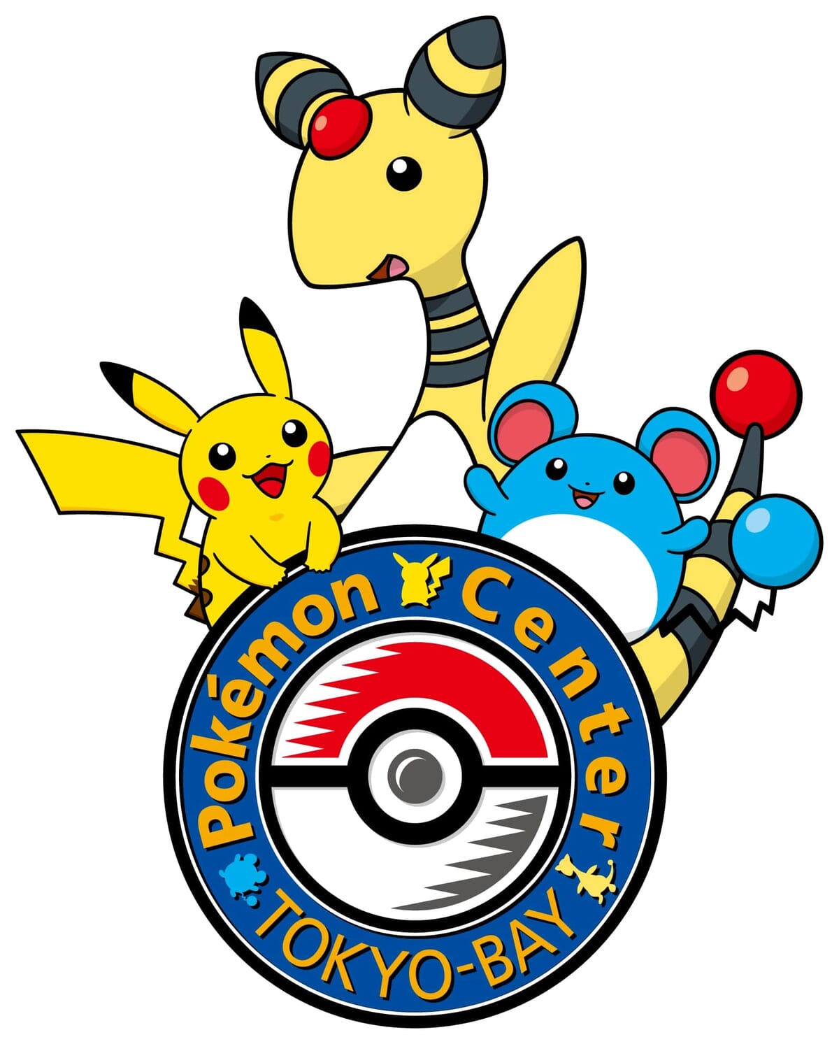 ピカチュウ・デンリュウ・マリルのオープン記念グッズも登場