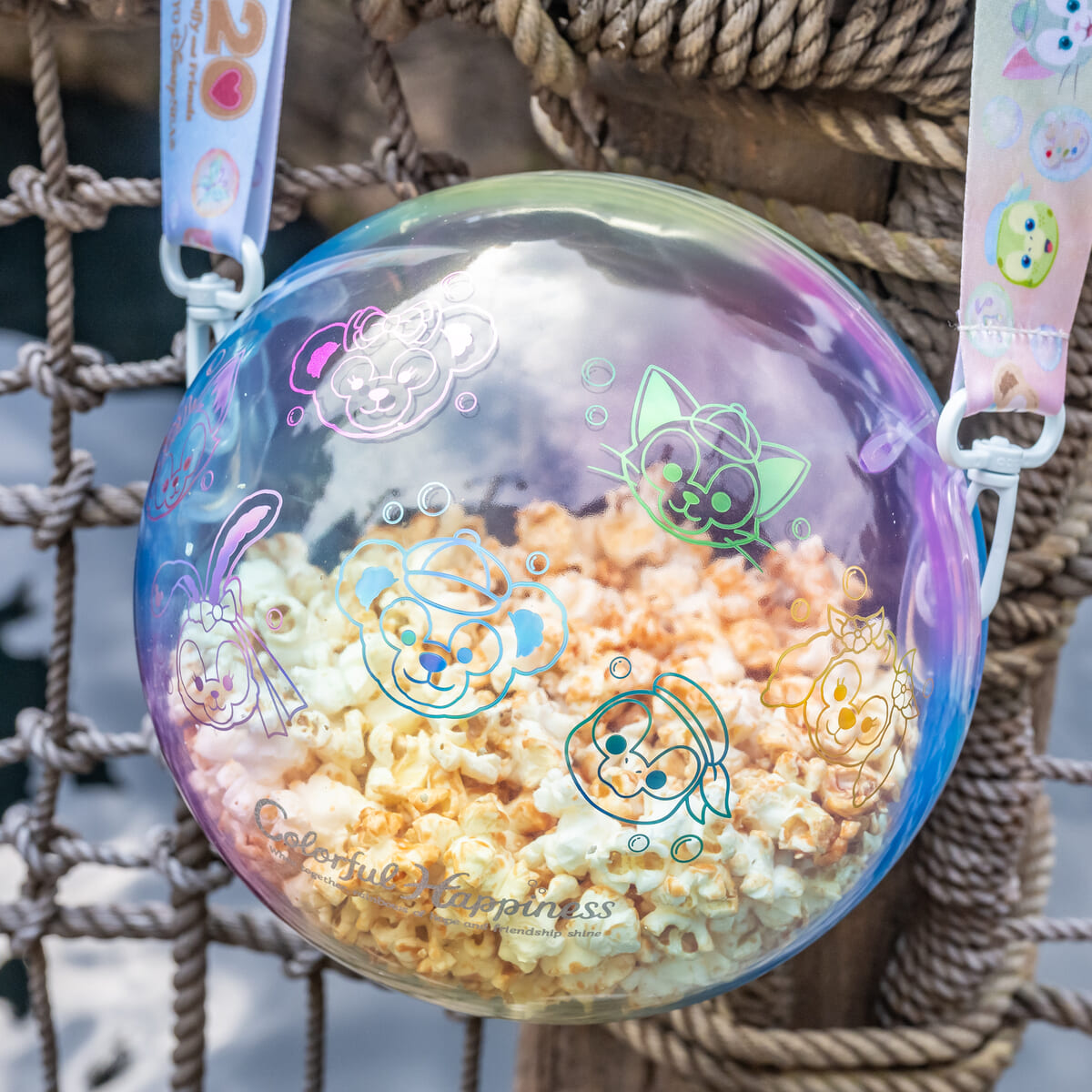 ダッフィーフレンズ カラフルハピネス ポップコーンバケツ ぬいぐるみ