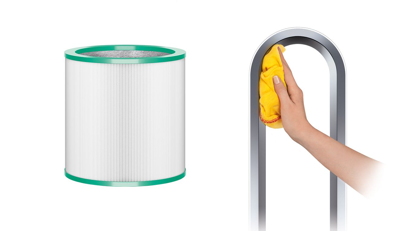 Dyson Pure Cool™ 空気清浄機能付タワーファン アイアン／サテンブルー