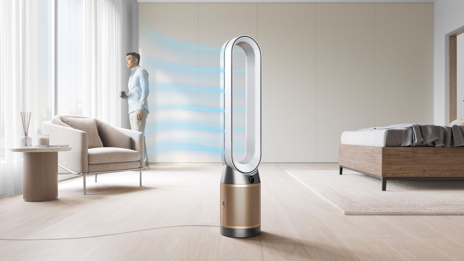 Dyson Purifier Cool PC2 De-NOx 空気清浄ファン ホワイト/ゴールド