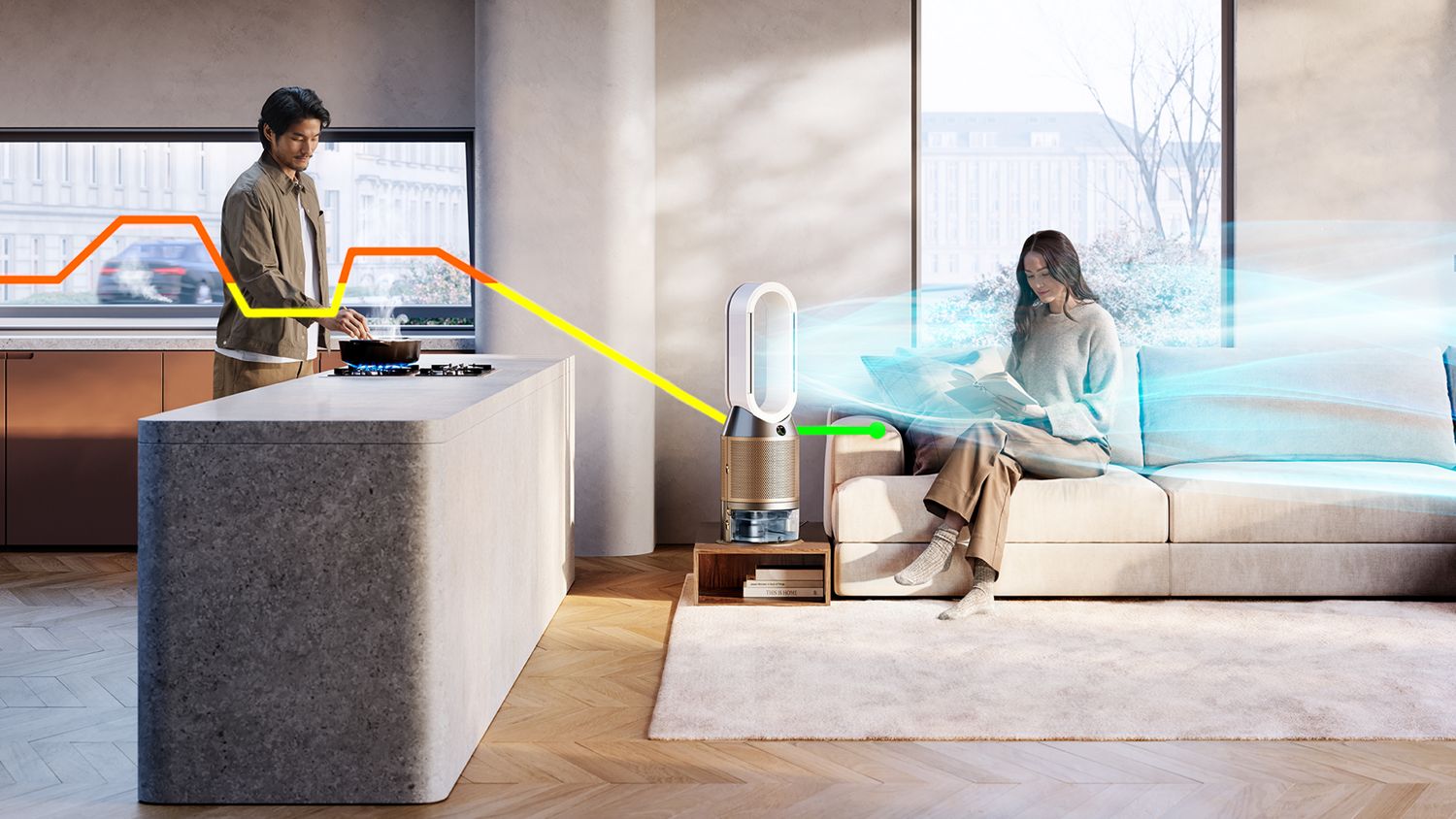 Dyson Purifier Humidify+Cool PH2 De-NOx 加湿空気清浄機ホワイト