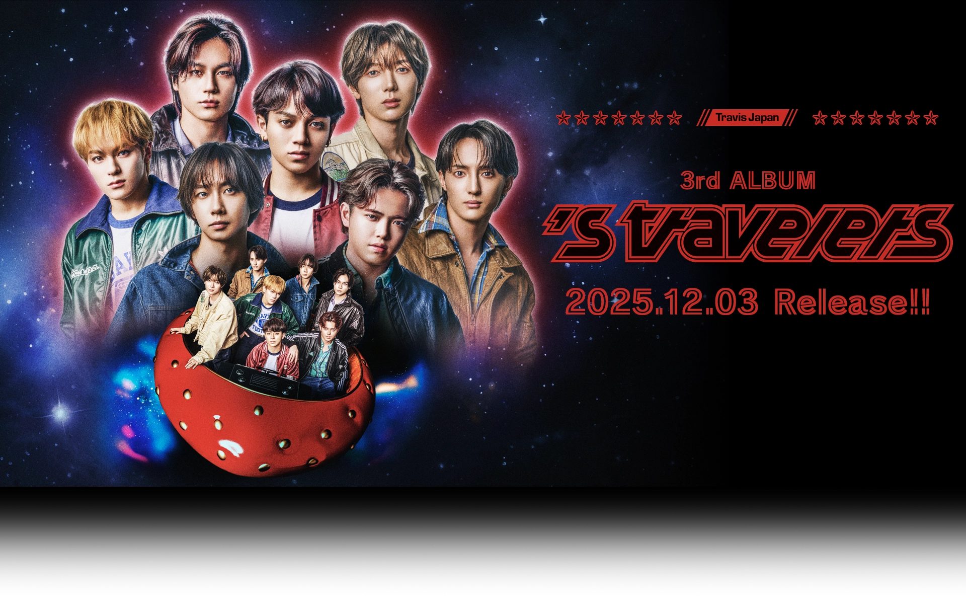 Travis Japan | 3rd_ALBUM 『's travelers』2025.12.03 Release!!