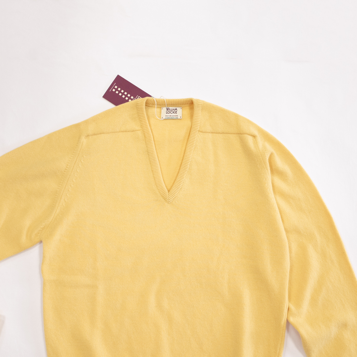 一生物カシミヤセーター ウィリアムロッキー 2プライカシミヤVネック