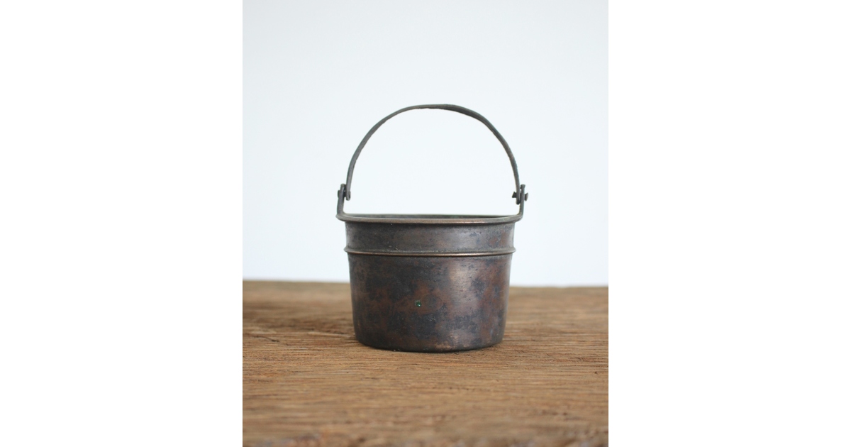 仏教美術 仏具 倣 閼伽桶 あかおけ M143｜骨董店 のびる 古美術 骨董