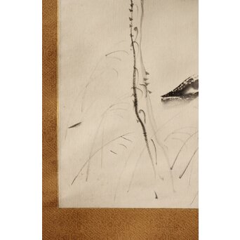 津田清楓 良寛意 詩 掛軸 Z367｜骨董店 のびる 古美術 骨董 和風建具