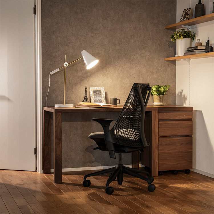 Buona scelta デスク 幅100×奥行60cm ST3088 ウォールナットナチュラル