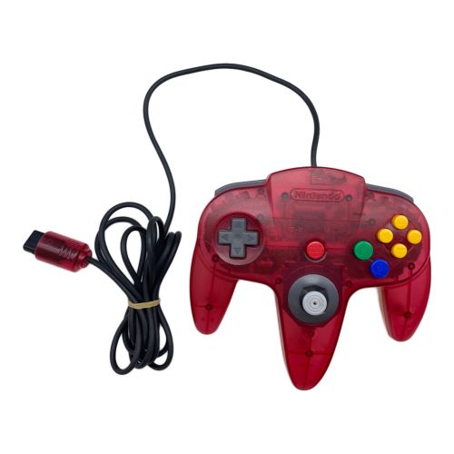 Nintendo (ニンテンドー) Nintendo64 クリアレッド @ NUS-001 動作確認