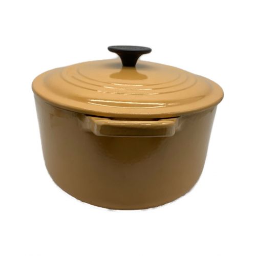 LE CREUSET (ルクルーゼ) 両手鍋 イエロー ココットオーバル27cm