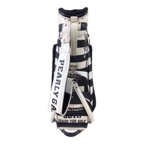 PEARLY GATES (パーリーゲイツ) キャディバッグ ホワイト×ネイビー 30