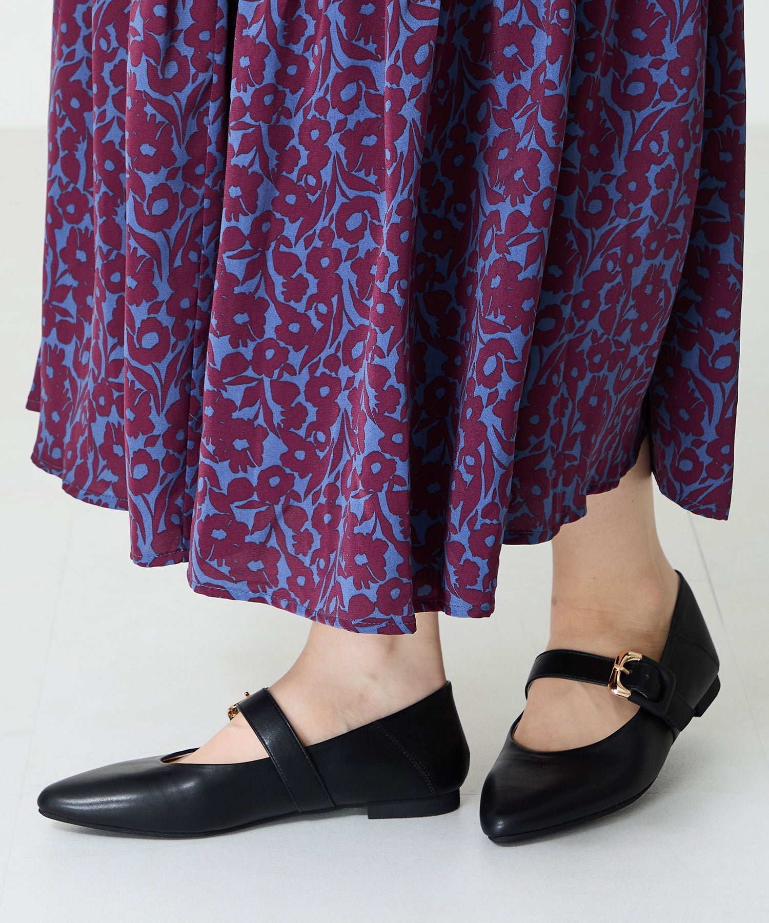 配色バックル柔らかフラットパンプス/52118 – ORIENTALTRAFFIC