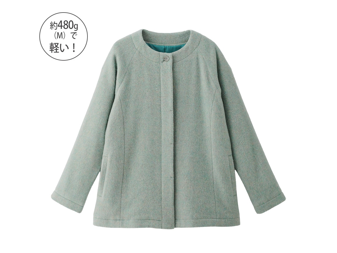 サスティナブルウールハーフコート(02_M 24_ベージュ): ｜ カタログ
