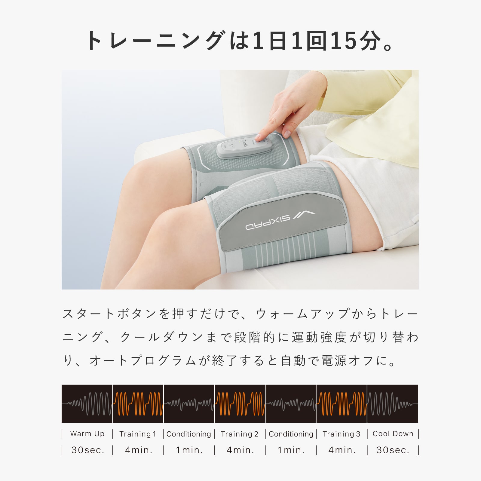 シックスパッド レッグベルト2 （M-Lサイズ）(M-L): MTG ONLINESHOP