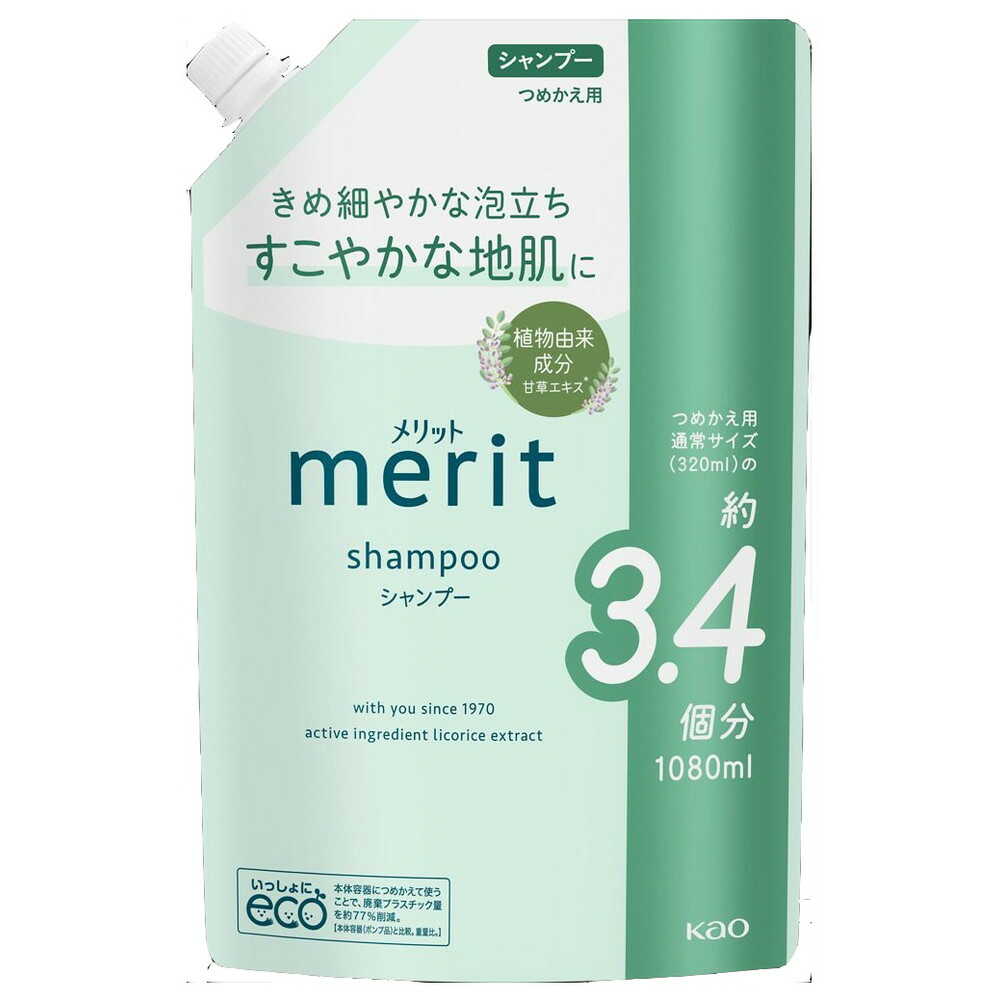 花王 メリット シャンプー つめかえ用 1080ml [6個セット]: サン