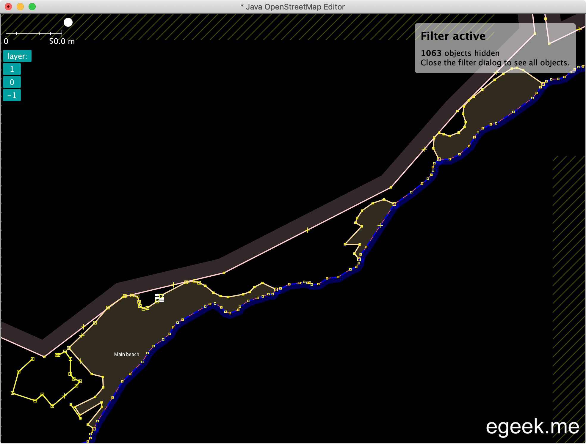 Aligning complex ways in JOSM - KISS